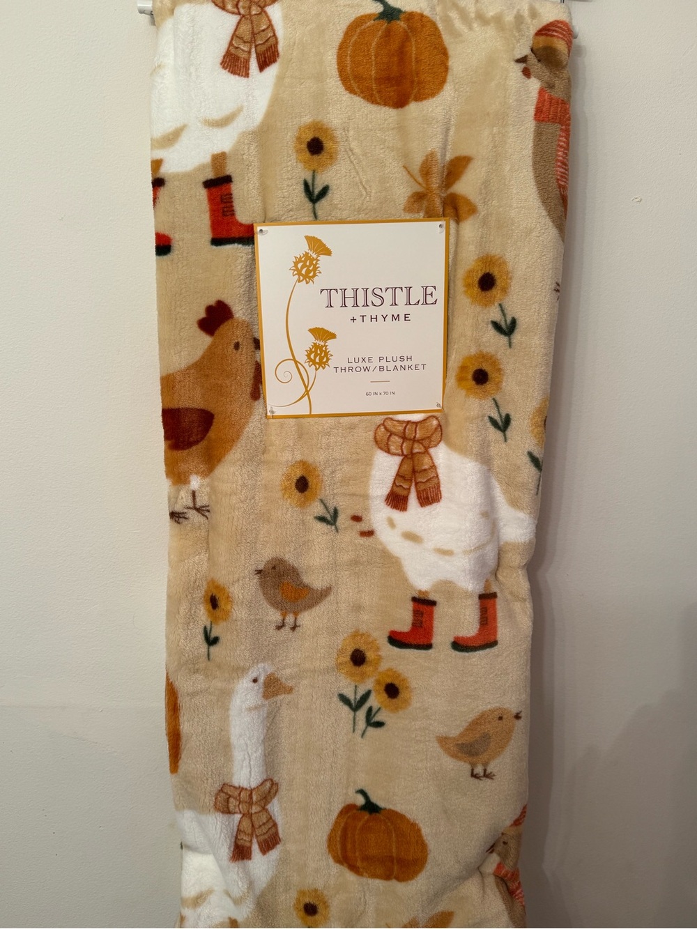 Goose & Chickens Fall Blanket